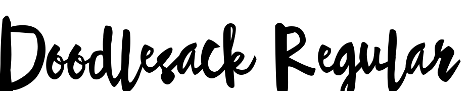 Doodlesack Regular cкачати шрифт безкоштовно